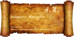 Adamecz Marcell névjegykártya