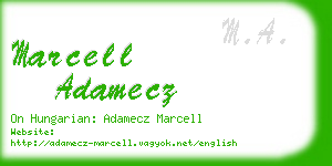 marcell adamecz business card